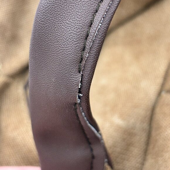 KVKY Women Canvas Tote Handbag Vintage Shoulder Crossbody Bag Tan - Picture 6 of 7